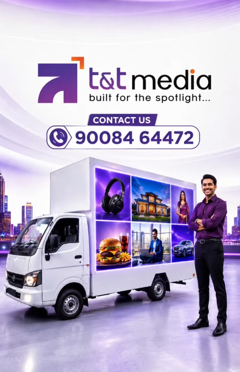 T&T Media LED moving van